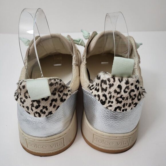 DOLCE VITA Calil Oatmeal Sneakers Womens 8.5 Beige Chunky Athleisure Fashion - Picture 4 of 10